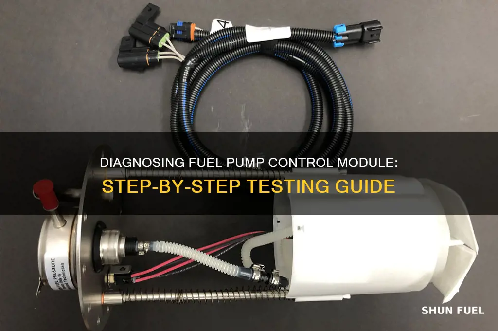 how to test a fuel pump control module