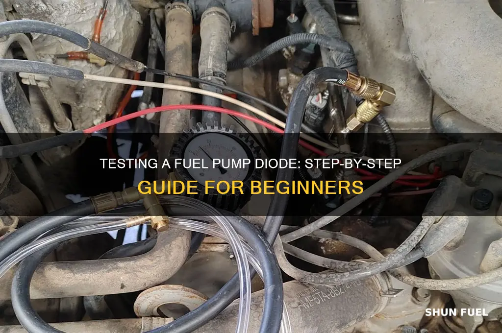 how to test a fuel pump diode