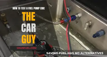Testing a Fuel Pump: Eric's Guide