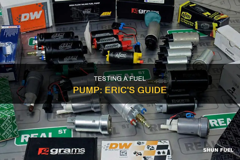 how to test a fuel pump eric the car guy