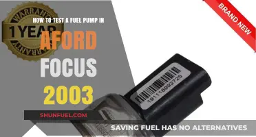Testing Your 2003 Ford Focus Fuel Pump: A Step-by-Step Guide