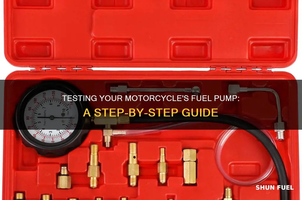 how to test a fuel pump motorcycle