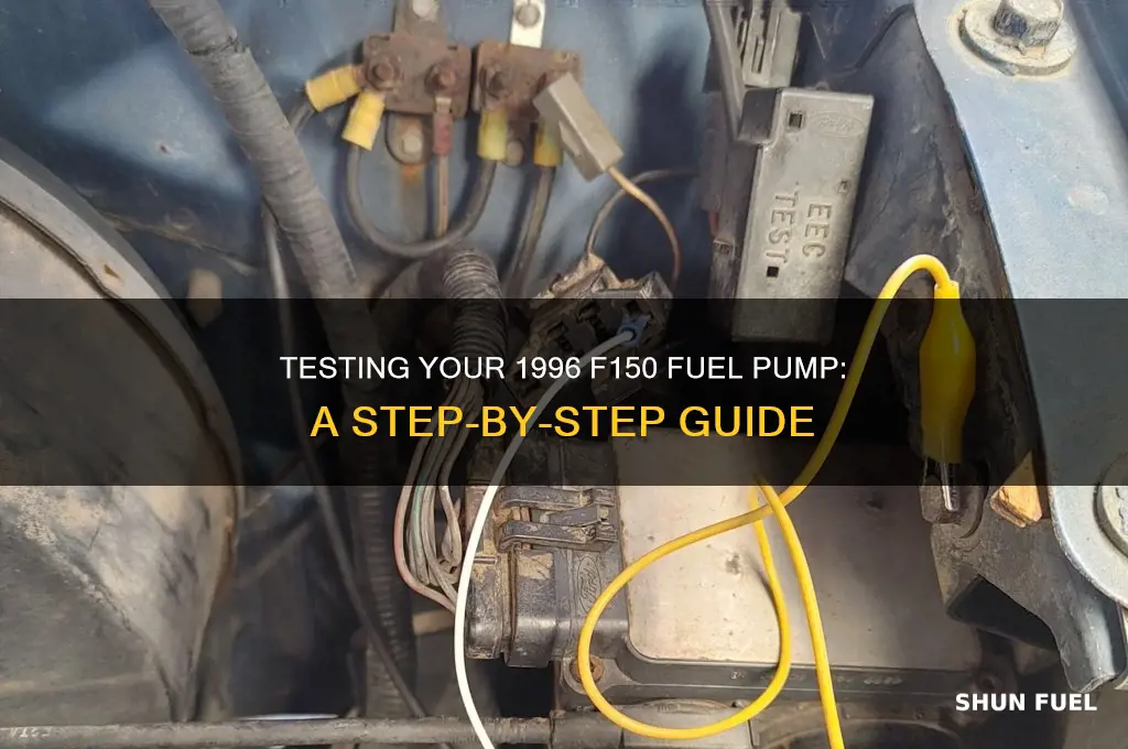 how to test a fuel pump on a 1996 f150