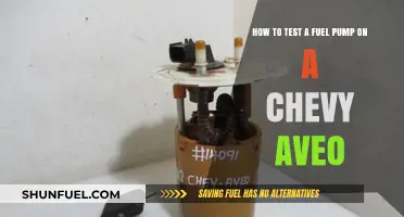 Testing Your Chevy Aveo's Fuel Pump: A Step-by-Step Guide