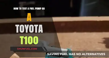 Toyota T100 Fuel Pump Testing: Step-by-Step Guide for DIY Mechanics