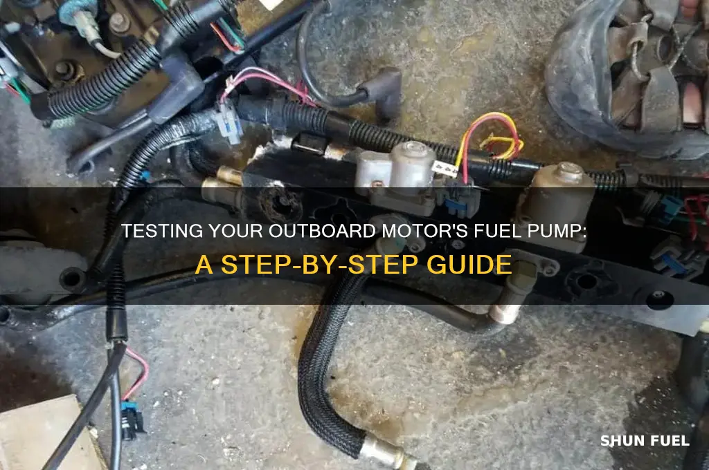 how to test a fuel pump on an outboard motor