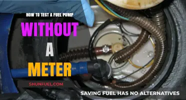 DIY Fuel Pump Testing: Simple Methods Without a Meter
