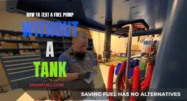 Testing a Fuel Pump: Tank-Free Techniques