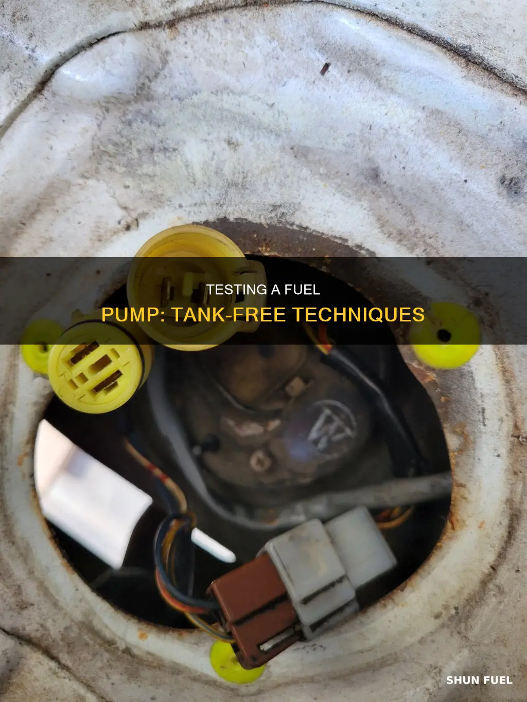 how to test a fuel pump without a tank