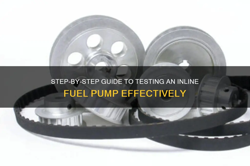 how to test a inline fuel pump