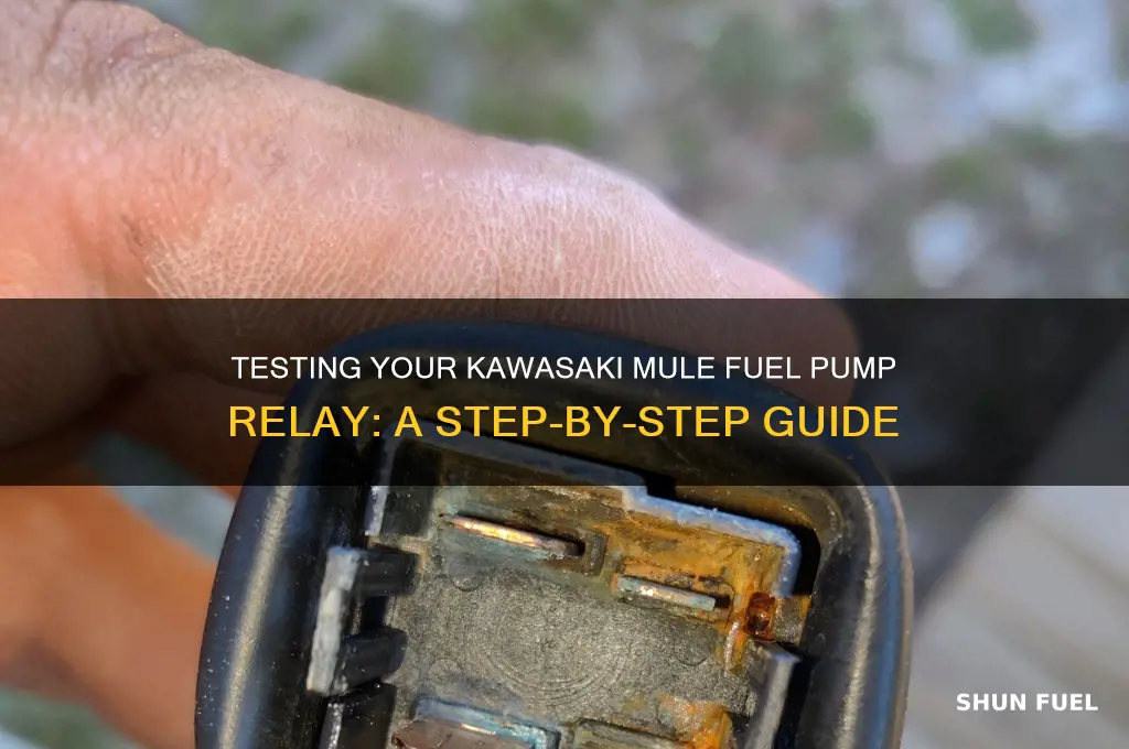 how to test a kawasaki mule fuel pump relay
