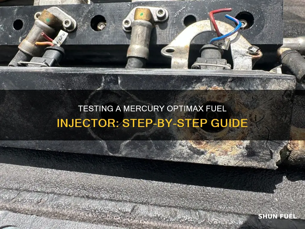 how to test a mercury optimax fuel injector