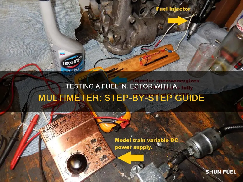 how to test a min fuel injector with multimeter