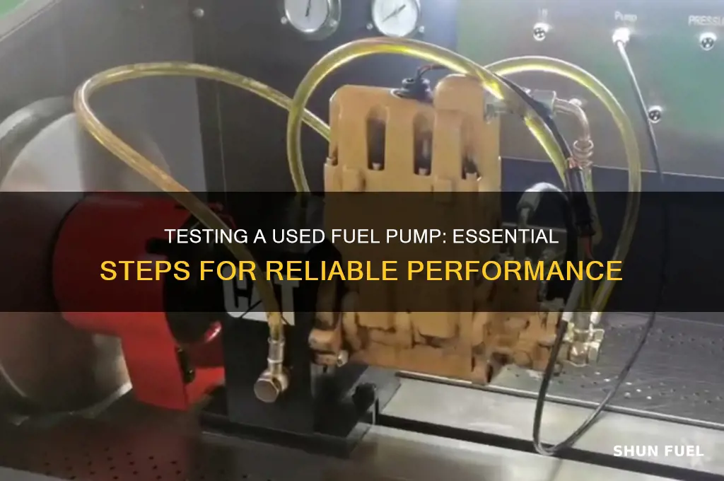 how to test a used fuel pump