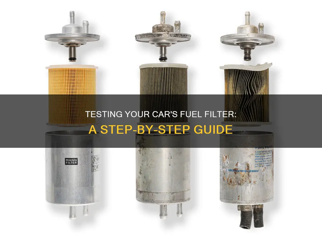 how to test car fuel filter