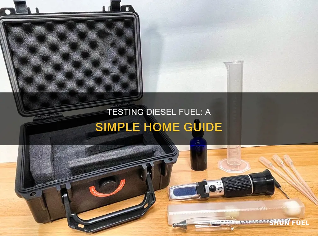 how to test diesel fuel at home
