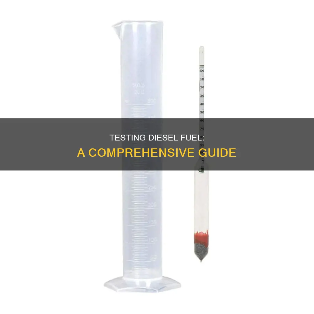 how to test diesel fuel