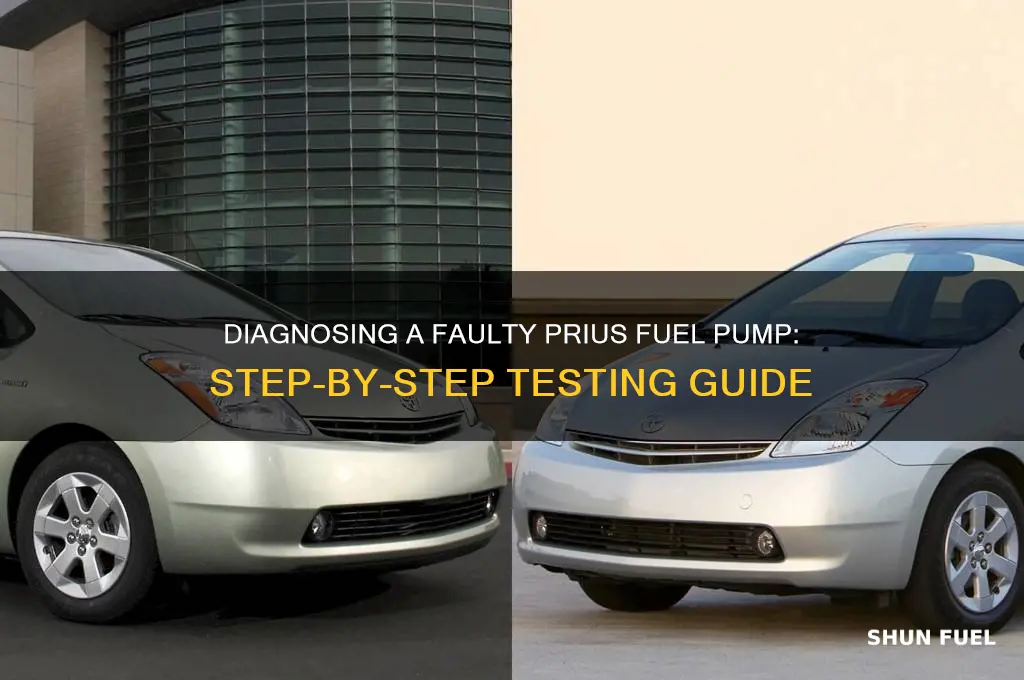 how to test for a bad prius fuel pump