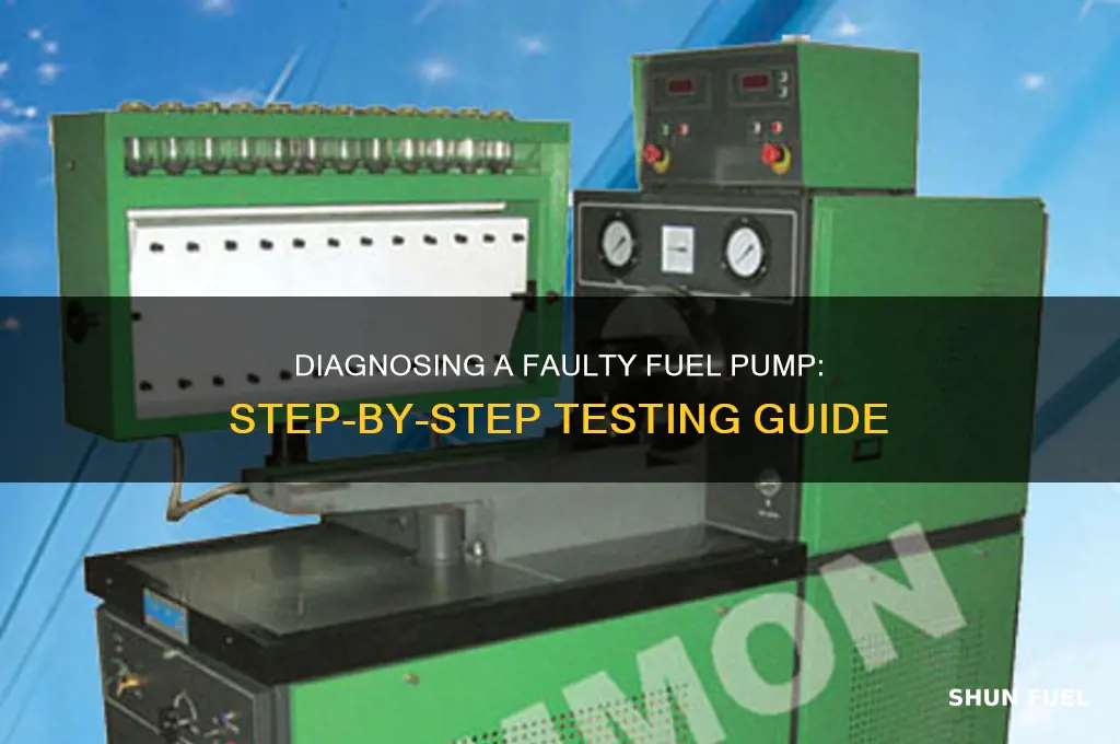 how to test for a faulty fuel pump