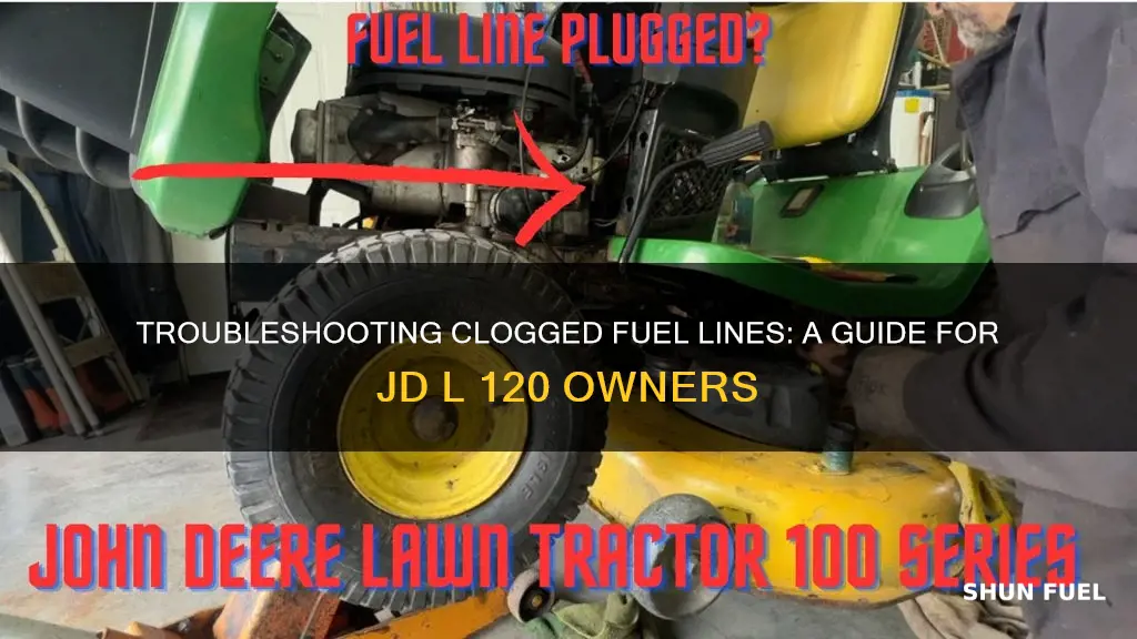 how to test for clogged fuel line jd l 120