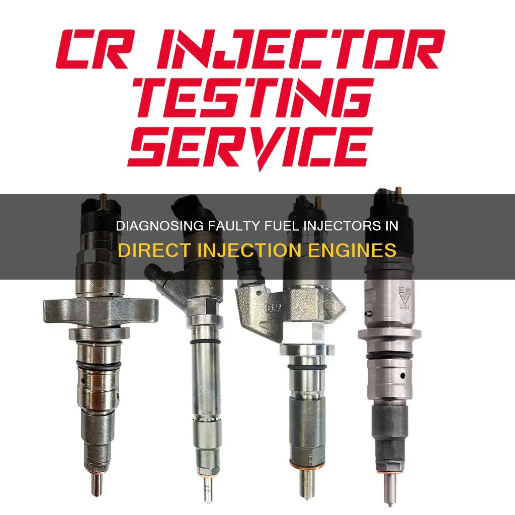 how to test for faulty fuel injector on direct injection