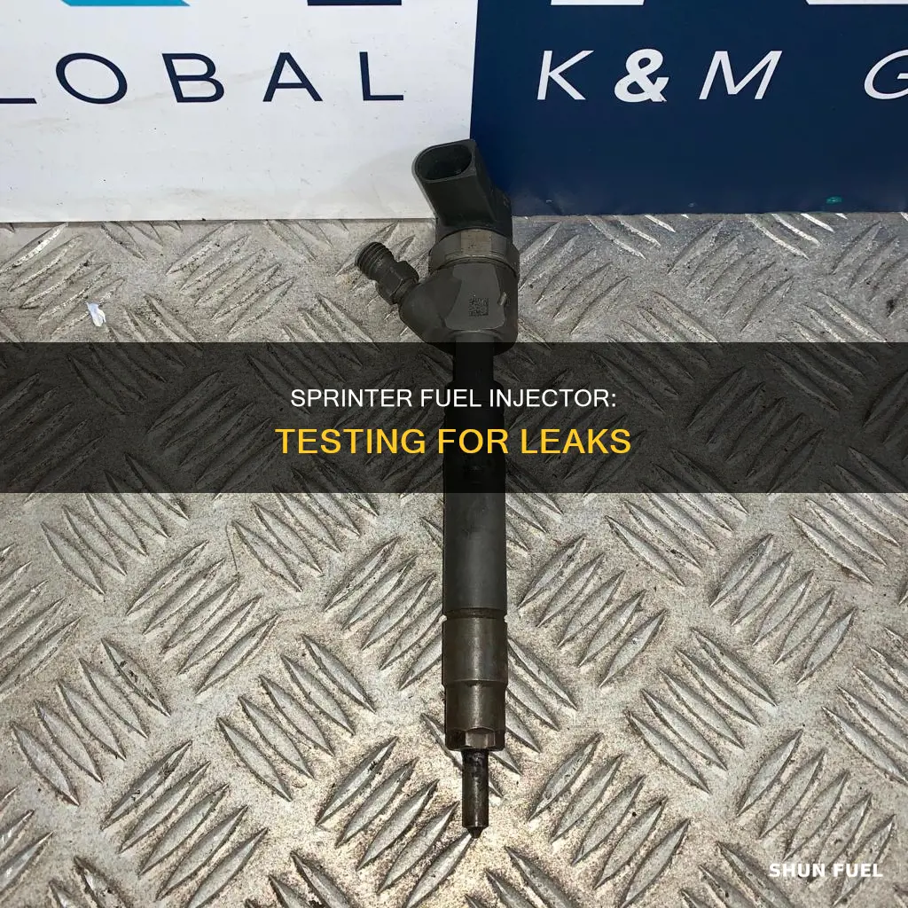 how to test for leaky fuel injector 05 sprinter