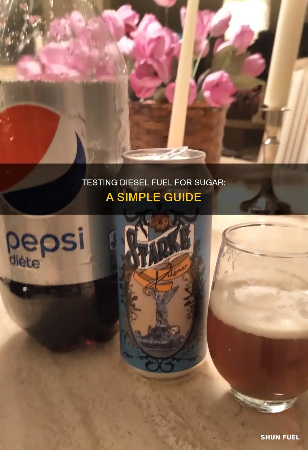 how to test for sugar in diesel fuel