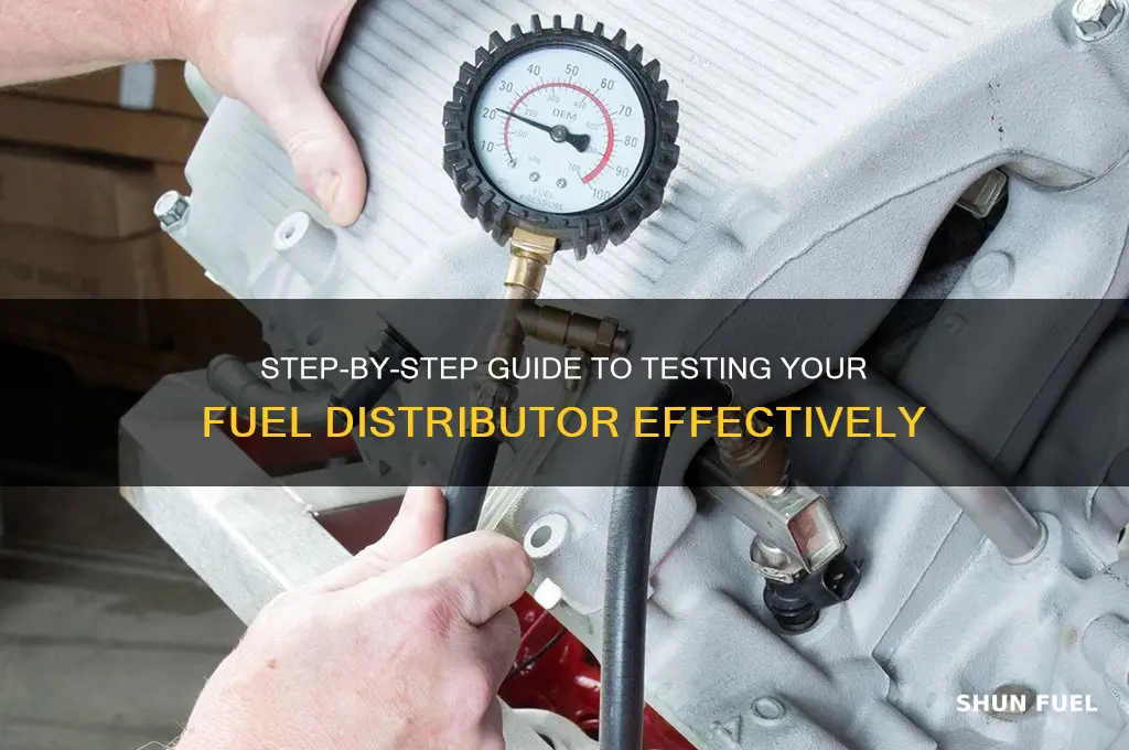 how to test fuel distributor