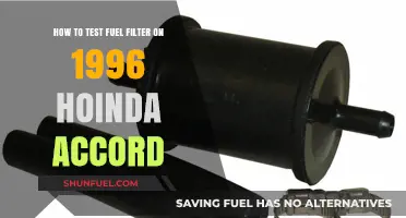 Testing the Fuel Filter on a 1996 Honda Accord