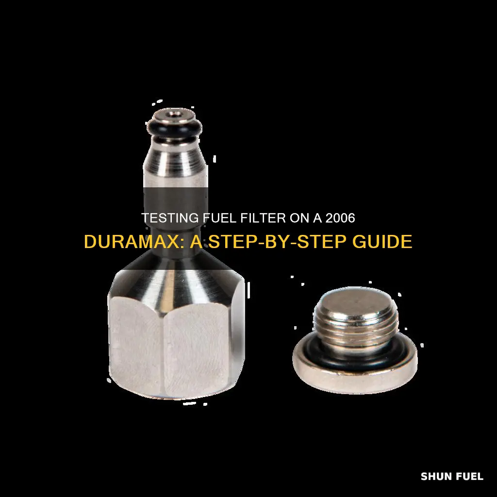 how to test fuel filter on 2006 duramax