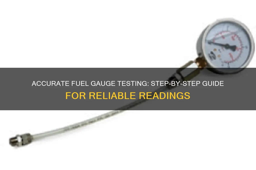 how to test fuel gauge