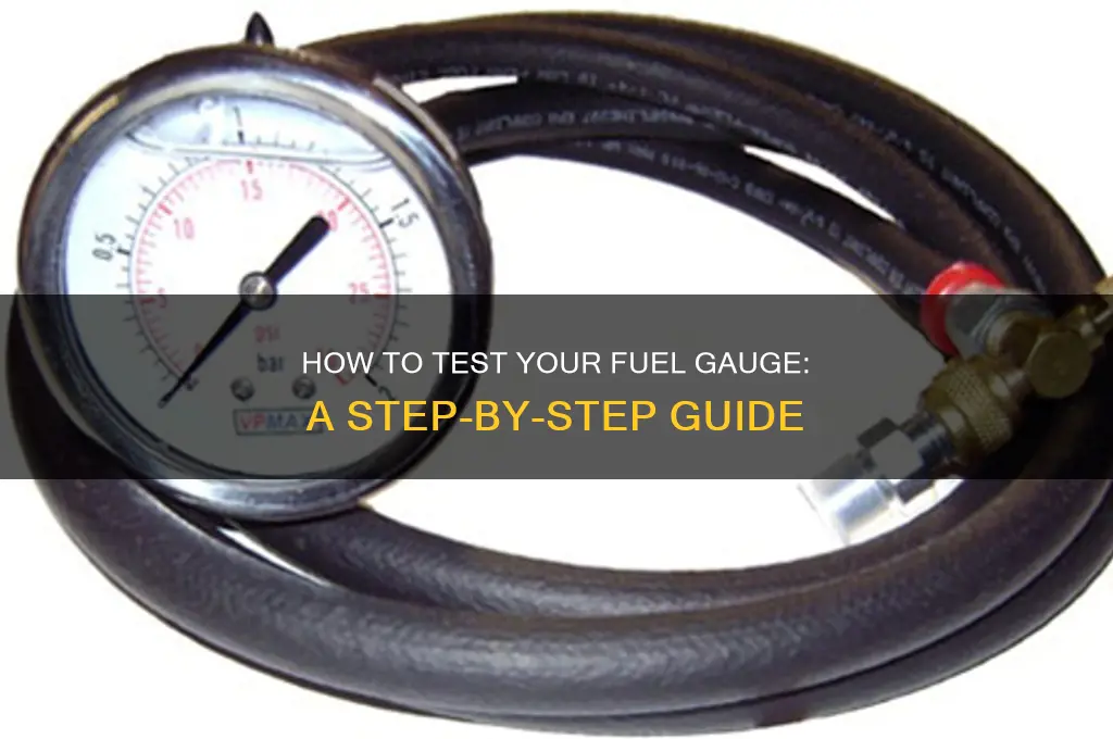 how to test fuel guage