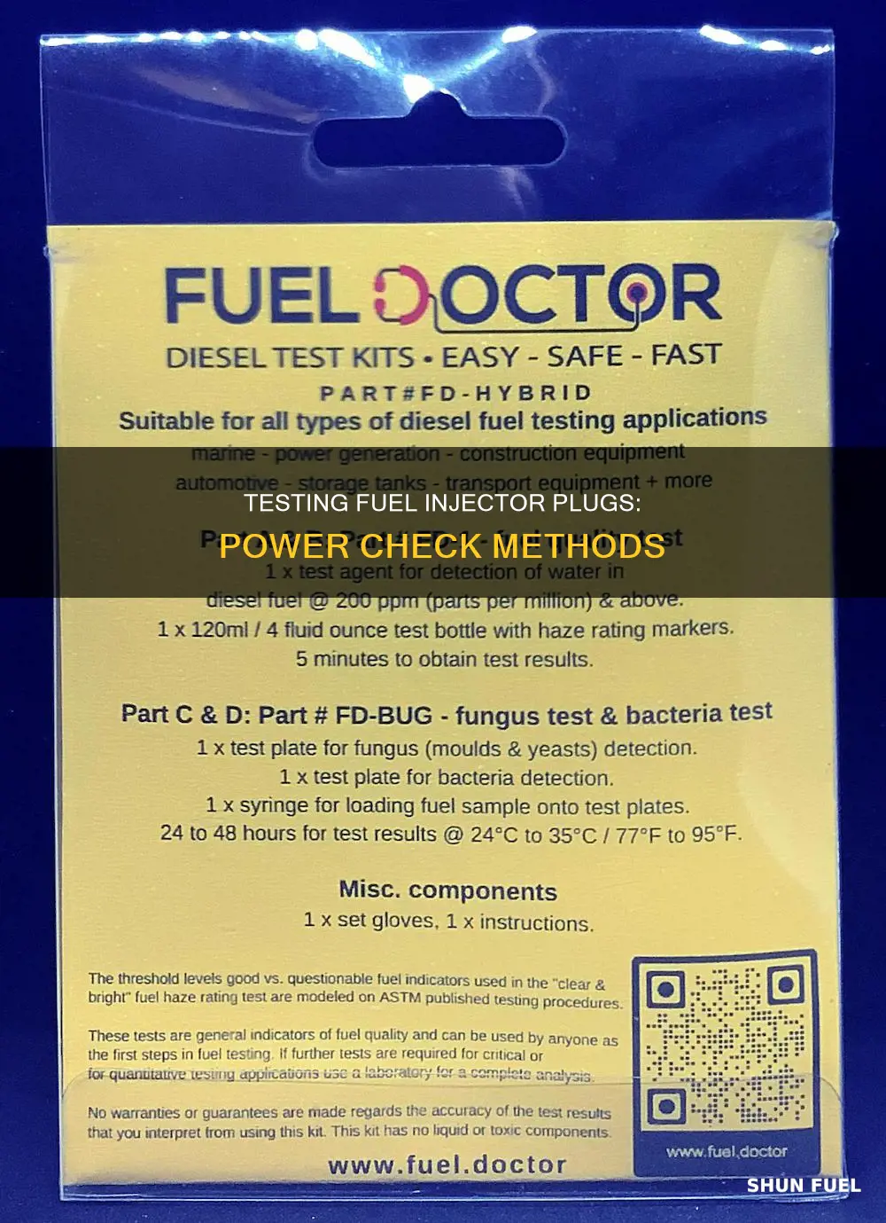 how to test fuel injector plug for power