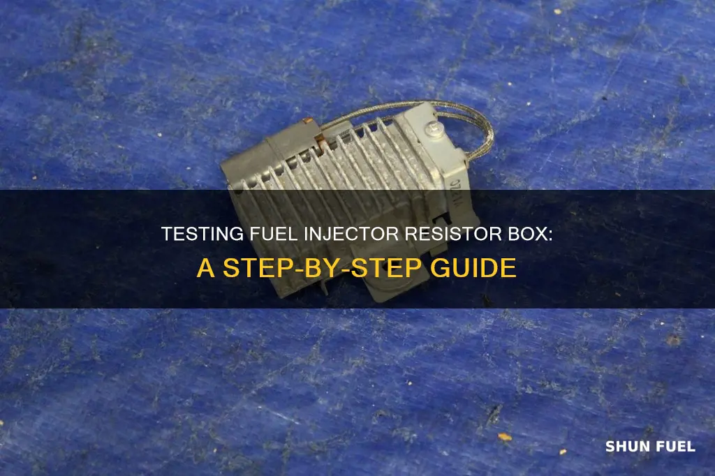 how to test fuel injector resistor box