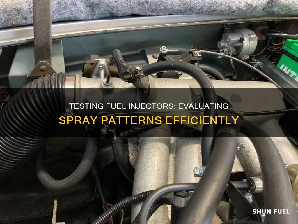 how to test fuel injector spray pattern