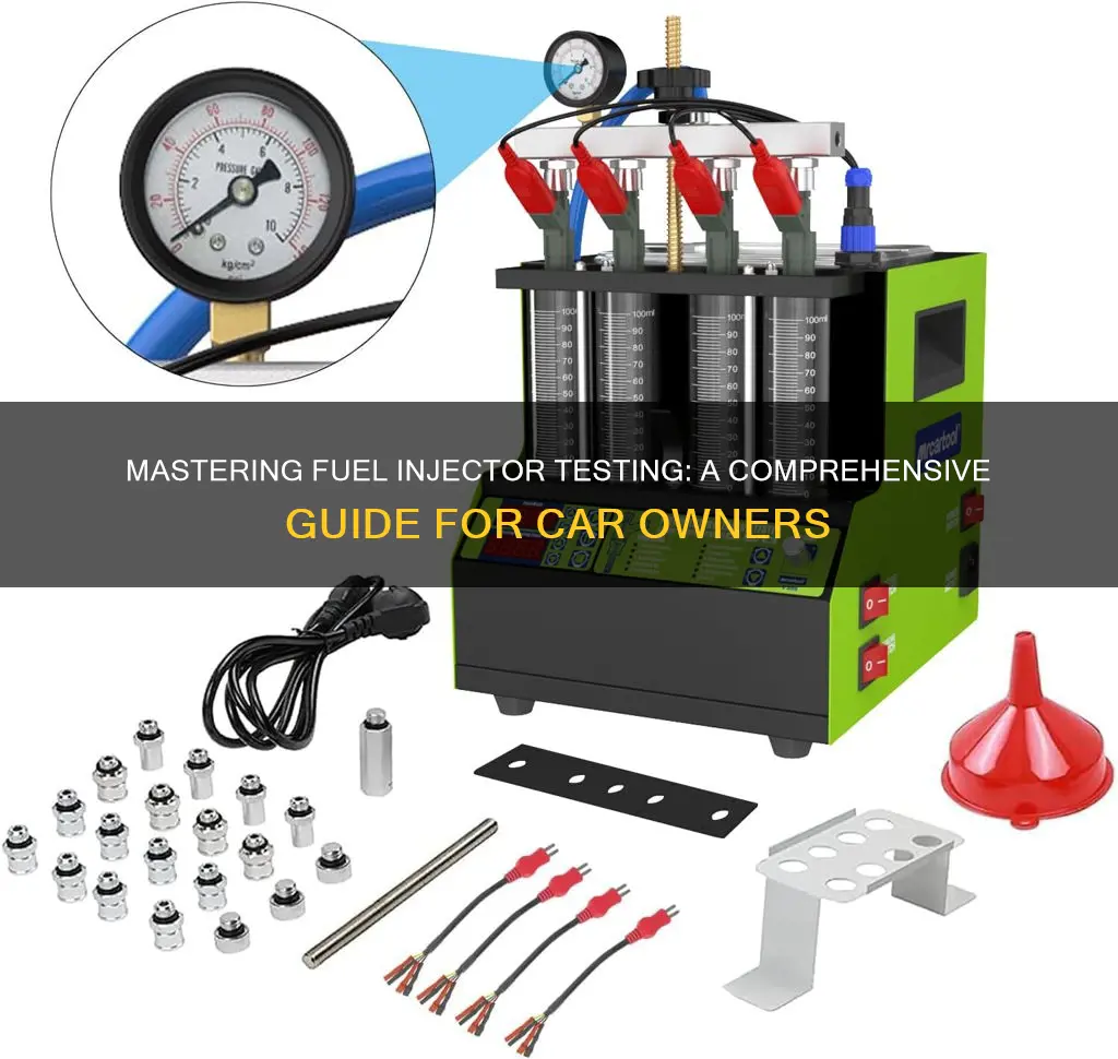 how to test fuel injectors in car