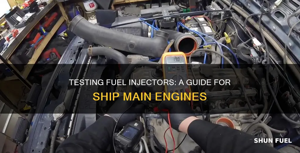 how to test fuel injectors of ship main engine