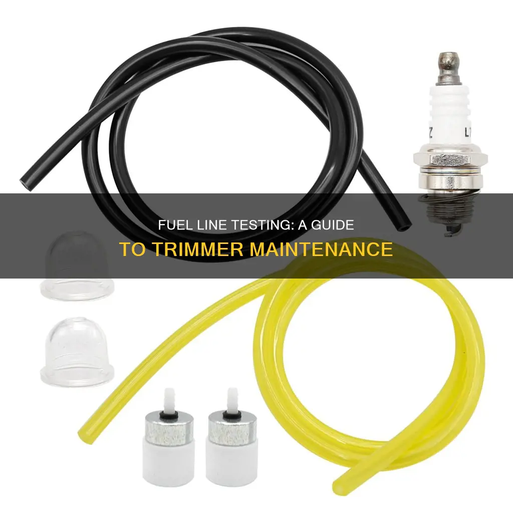 how to test fuel lines on trimmer