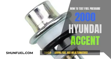 Testing Fuel Pressure: 2000 Hyundai Accent Guide