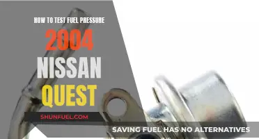 Testing Fuel Pressure in a 2004 Nissan Quest