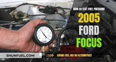 Testing Fuel Pressure in a 2005 Ford Focus