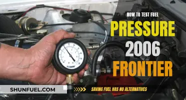 Testing Fuel Pressure in a 2006 Frontier