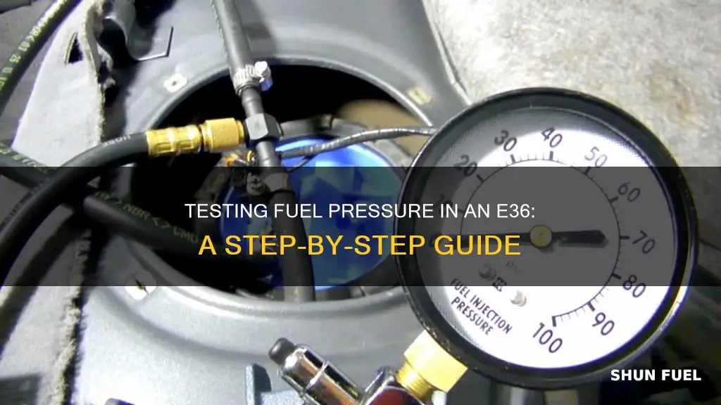 how to test fuel pressure e36