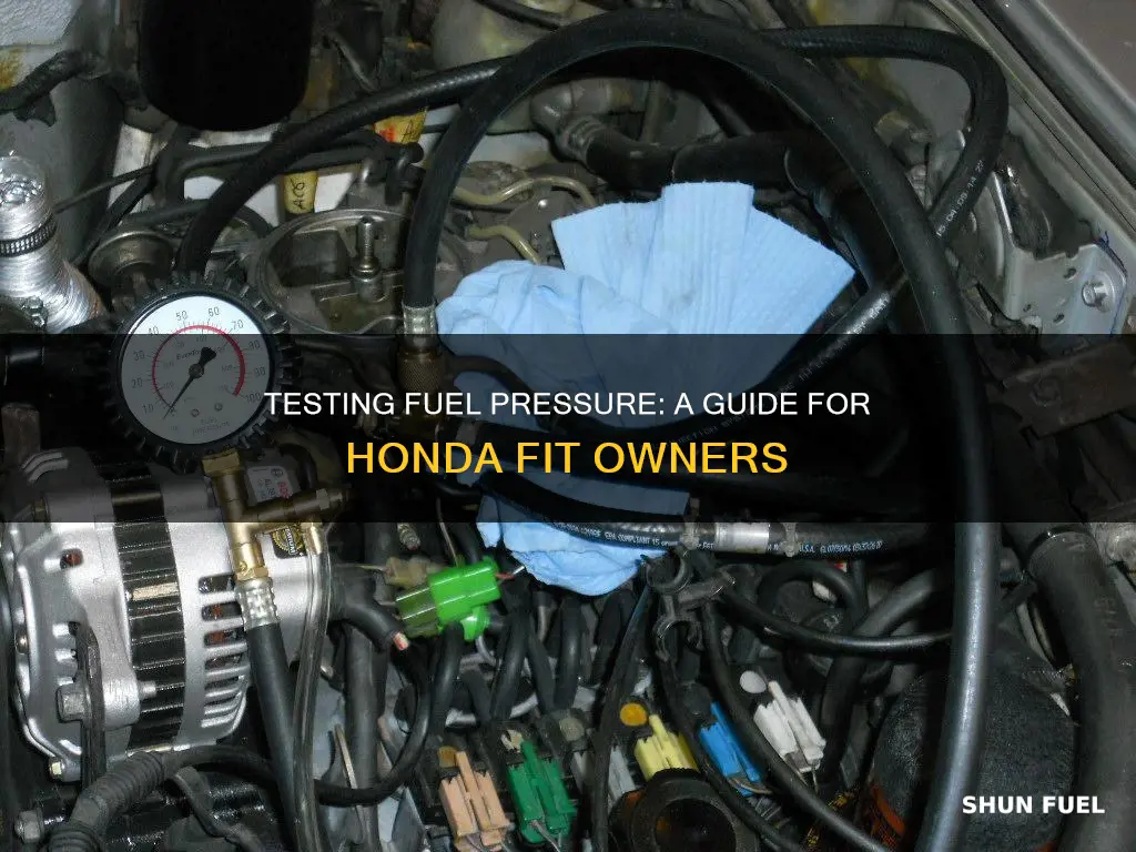 how to test fuel pressure honda fit