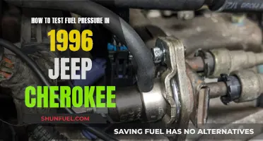 Testing Fuel Pressure in a 1996 Jeep Cherokee