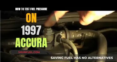 Testing Fuel Pressure: 1997 Acura Guide