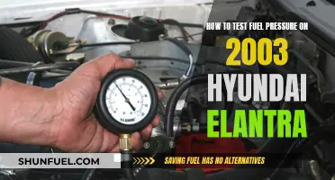 Testing Fuel Pressure: 2003 Hyundai Elantra Guide