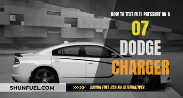 Testing Fuel Pressure: 07 Dodge Charger Guide