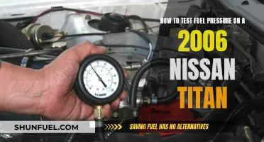 Testing Fuel Pressure: 2006 Nissan Titan Guide