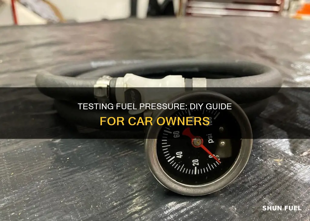 how to test fuel pressure on a car